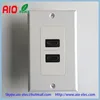 2 Port Standard 180 Degree Couple High Definition Multimedia Interface Video Wall plate