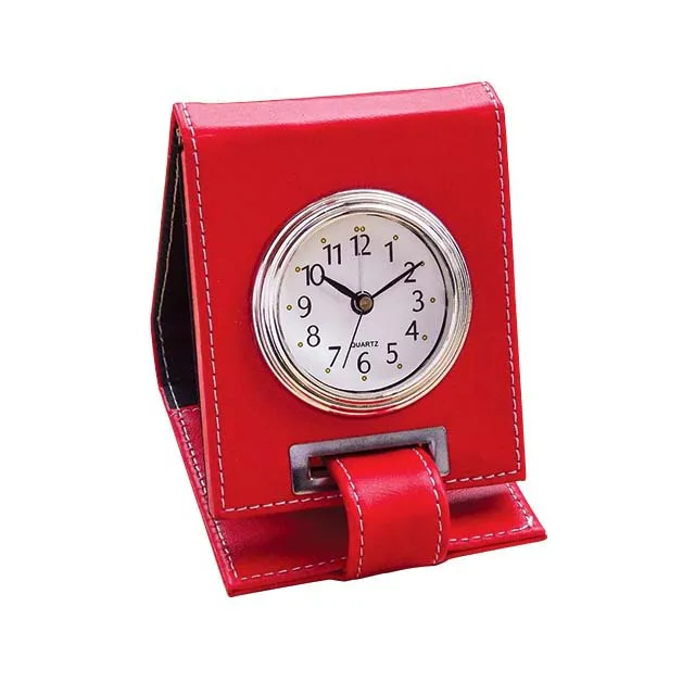 Luxury Leather Wallet Clock Travel Pocket Alarm Clock Buy Leather