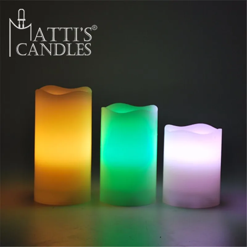 Environmentally Friendly Material Led Candle With Remote Control Led