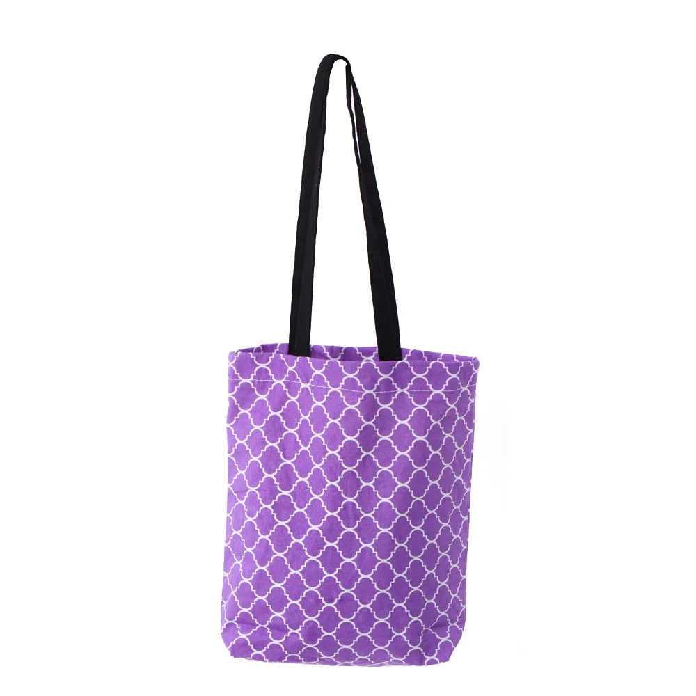 

Quatrefoil Halloween Bucket Tote, As picture