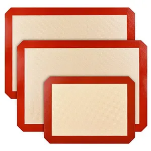 Image of Professinal heat resistant silicone non stick macaron pastry mat cookie baking mat bun bread making placemat silicone baking mat