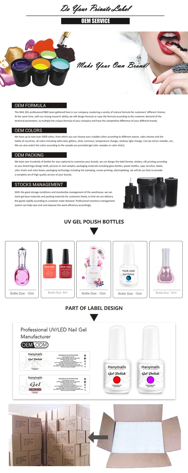 soak off gel polish uv led curing popular neon Color dark glow gel