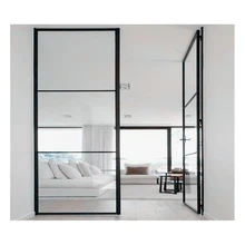 Thương mại Tempered K&iacute;nh Đ&ocirc;i Khung Th&eacute;p Cửa K&iacute;nh Cao Cấp An Ninh Th&eacute;p Kh&ocirc;ng Gỉ Cửa Sổ v&agrave; Cửa Ra V&agrave;o