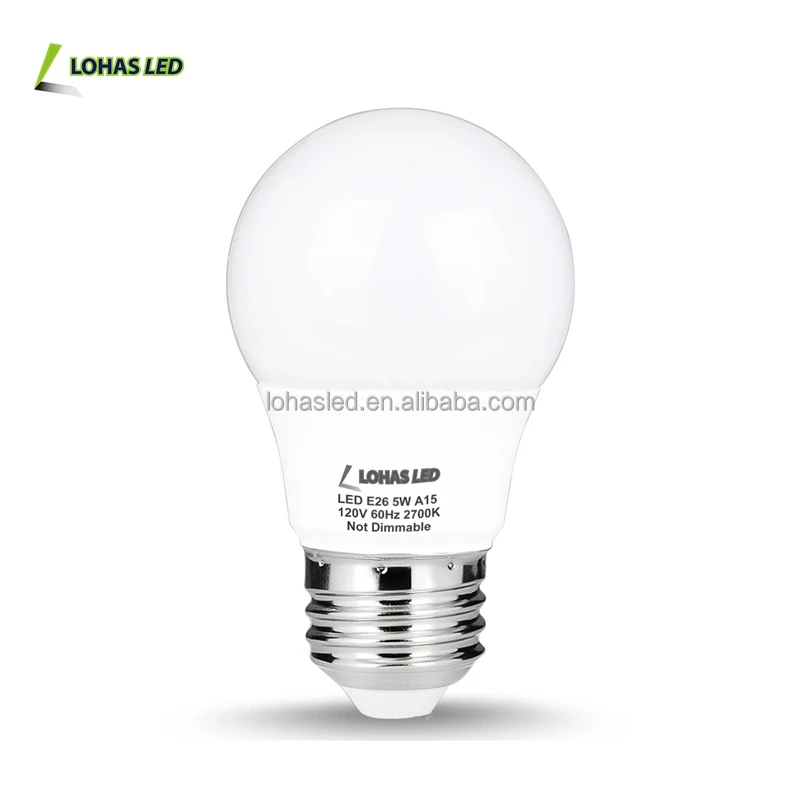 Good Quality Led Manufacturing Machine Lighting Lamp 5W E26 E27 A15/A50 LED Bulb Light With CE Listed