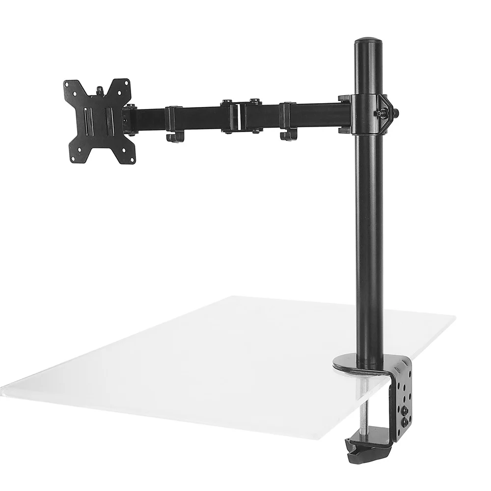 Lcd Computer Monitor Mount Free Standing Heavy Duty Desk Stand Fully
