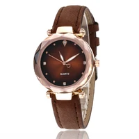 

WJ-7778 Match Color Charming Leather Band Watch For Female Causal Popular With Rhinestone Beautiful Quartz Women Wrist Watch