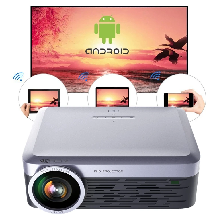

3000Lumens LED Full HD WiFi Android 4K Projector Wireless Video Projector, N/a