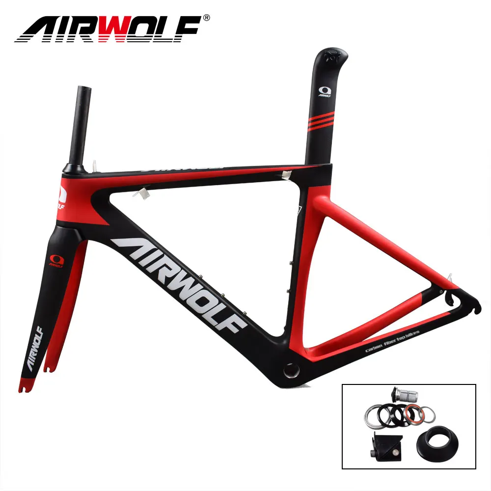 

Airwolf Toray carbon bike frame include fork/seatpost/headset road bicycle carbon frame