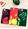Thermal Sensor Discoloration Color Changing Fluorescent phone back cover case for iPhone 7