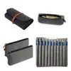 Wholesale Multi Function Folding Fashion Stationary Cheap Felt White Lady Small Roll Up Pencil Bag