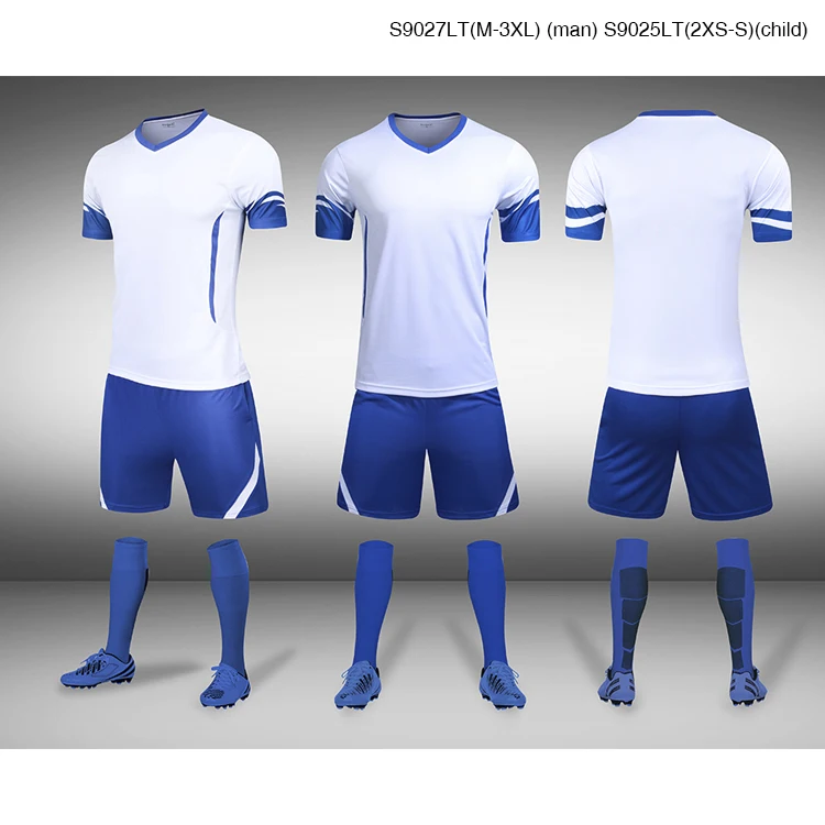 青と白のサッカーユニフォーム高級カスタム Buy サッカーユニフォーム サッカーユニフォーム サッカーユニフォームセット Product On Alibaba Com
