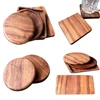 customized round and square wood coaster