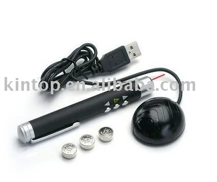
Dongguan kintop Wholesale laser pointer remote control 1mw/5mw with red laser Brass material for ppt remote 