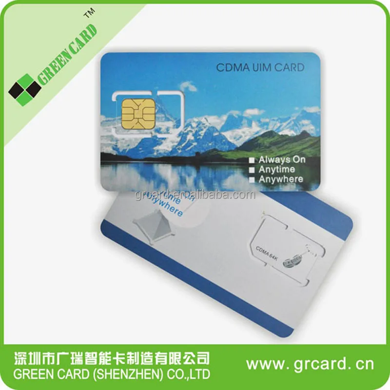 
Highly quality blank CDMA RUIM SIM Cards 
