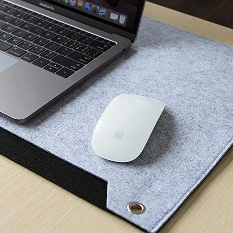4mm Grey Foldable Felt Keyboard Mouse Pad Large Desk Mat Buy Felt