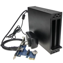 PCIE 1X To PCI-e 16x slots Extension Riser card 1 to 2 PCI-express adapter PCI express Sound Card Network card graphics card
