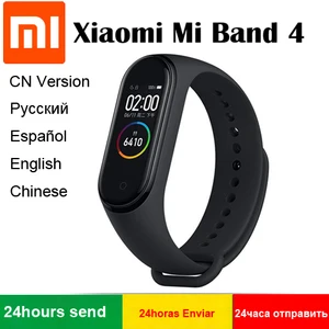 100% Original Xiaomi Mi Band 4 Newest Music Smart Band Miband 4 Bracelet Heart Rate Fitness 135mAh Color Screen Bluetooth 5.0