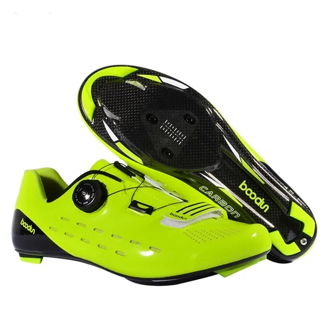 

2019 Fashion boodun sports Highway cycling mountain bike road shoes, Black,green