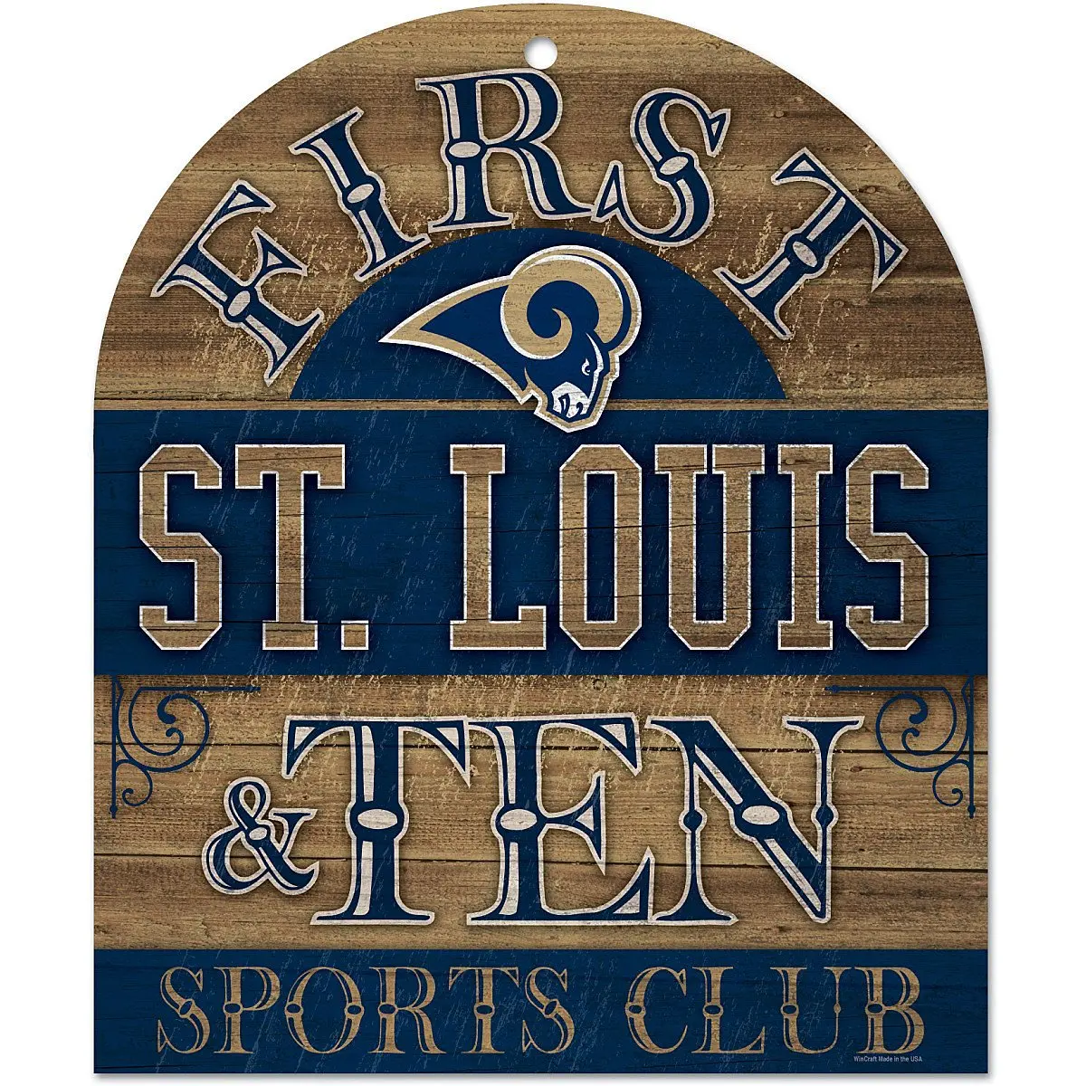 Wincraft St. Louis Rams 10x11 Club Wood Sign