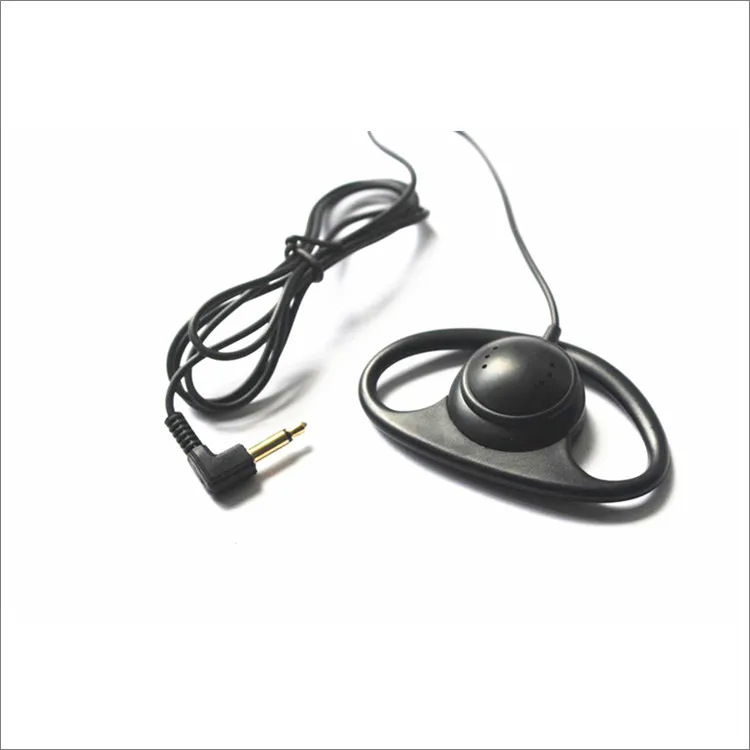 Tour Guide Headset D Shape Earhook Single Side Earclip Earphones
