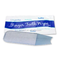 

disposable finger wet wipe for teeth cleaning