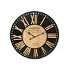 6mm MDF Ash Wooden Engraving Wall Clock With Silk Screen