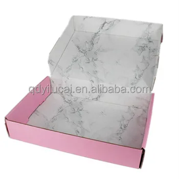Custom Glossy Marble Hair Bundles Shipping Packaging Boxes Buy