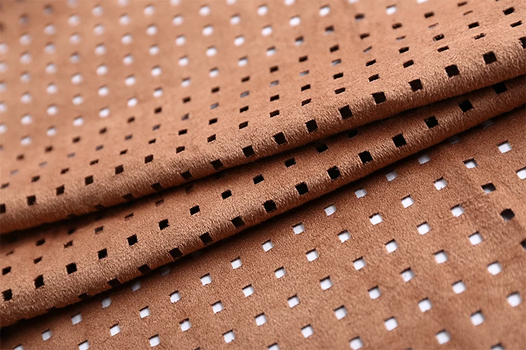 100% 检验中国供应商 punch sherpa 弹力绒面革面料鞋材料