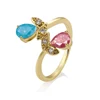 15268 Xuping diamond drill bit engagement ring jewelry for women in Indian god