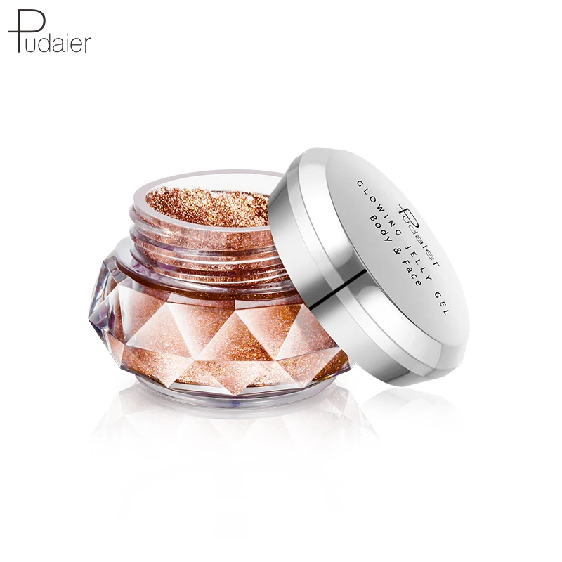 

Pudaier New Highlighter Cream Jelly Beam Face&Body Illuminator Eyeshadow, 8 colors