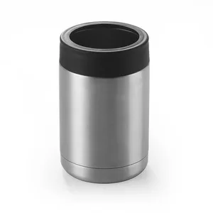 Image of 12oz Single Wall Insulated Can Holder Eco-friendly Cola Can Stainless Steel Can Cooler