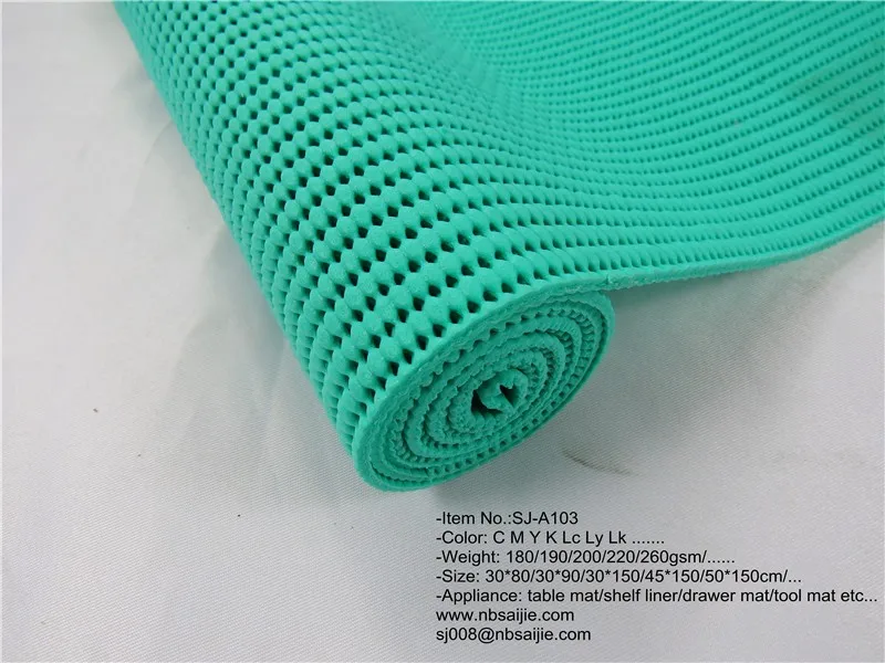 Pvc Anti Slip Mat With Grid Hollow Net Backing/grid Non Slip Pvc Foam
