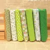 green series Cotton Fabric for DIY Patchwork Sewing Kids Bedding Bags Dot Tilda Doll Cloth Textiles Fabric 50*50cm/25cm*25cm