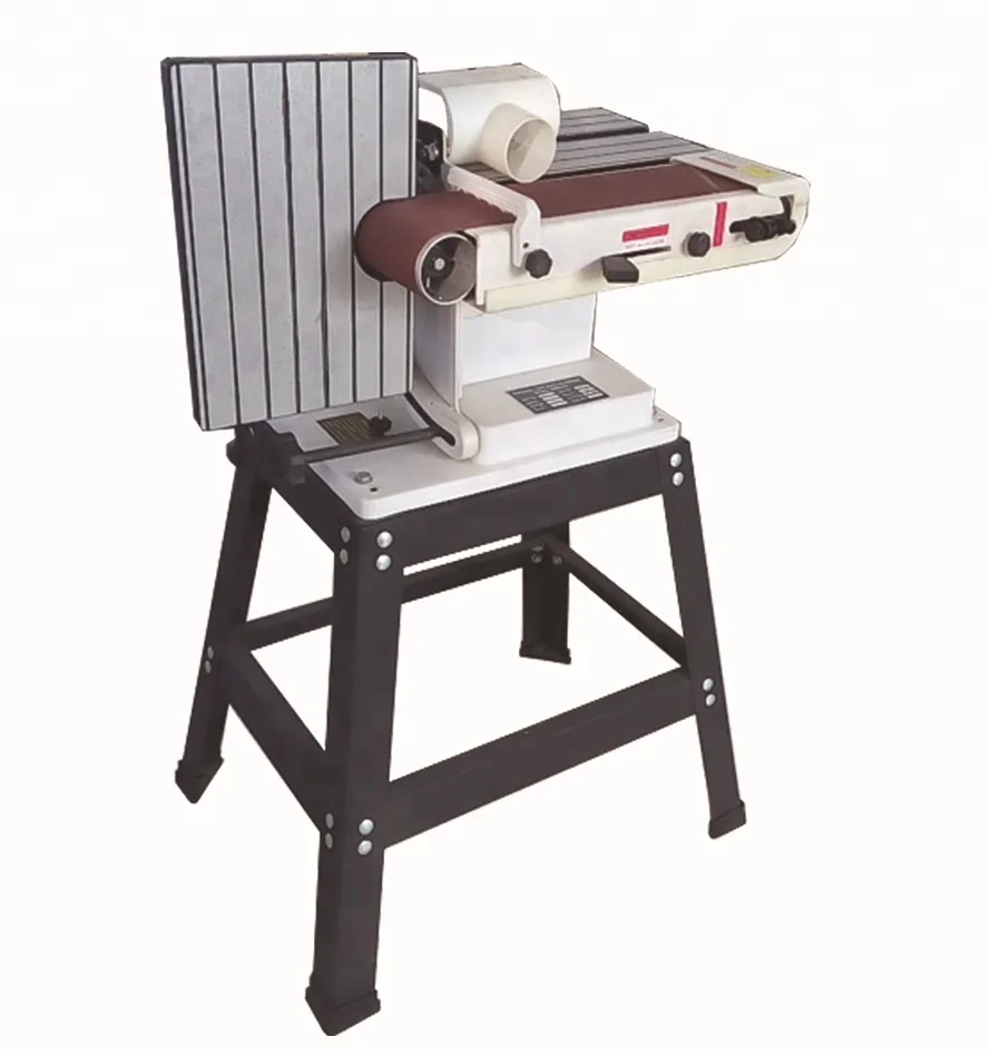 The Wood Sanding Machine,Belt Disc Sander With Large Table And The