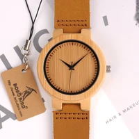 

BOBO BIRD top brand D13 wholesale natural bamboo handmade saat erkek wooden watch with custom logo