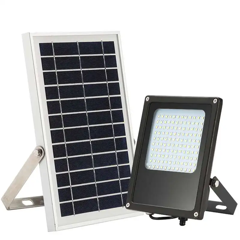 Solar Flood Lights Outdoor Dusk to Dawn 120Leds 1000Lumen Rechargeable Solar Powered Led Security Light IP65 Waterproof