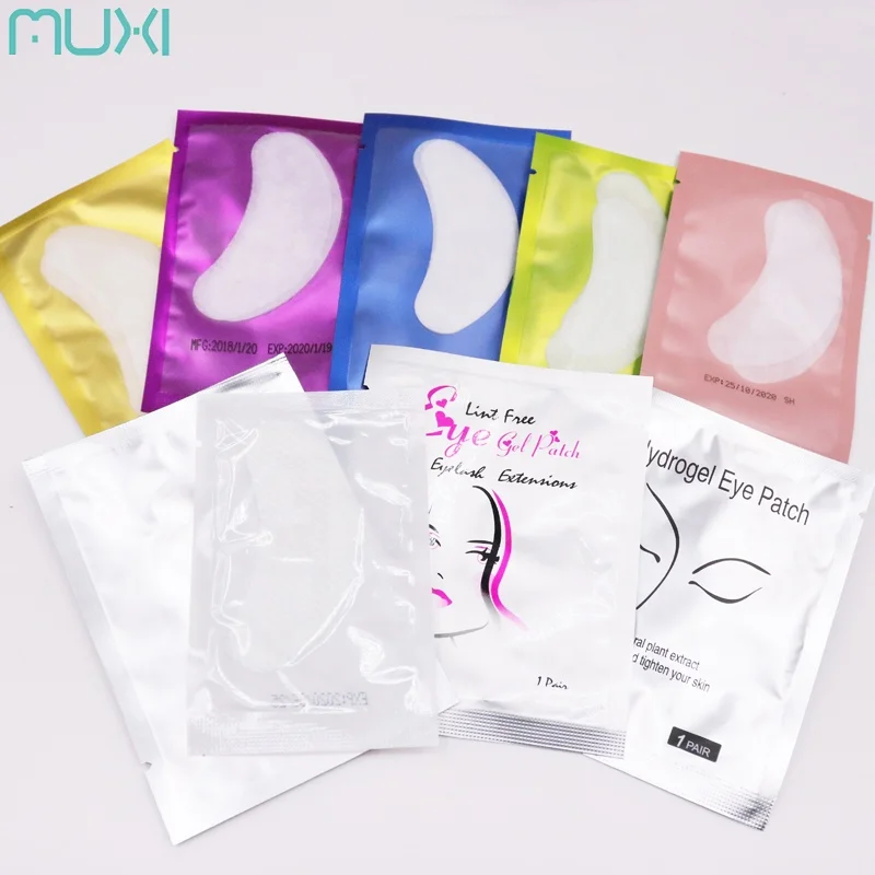 

New Arrival Grid Collagen Eye Patch for Eyelash Grafting Disposable Sanitary Under Eye Lint Free Eyepatch, Pink,gold,blue,silver,etc.