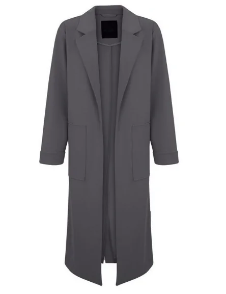 Dark Grey Womens Wool Coat Ladies Winter Wool Coat Maxi Long Coat For ...
