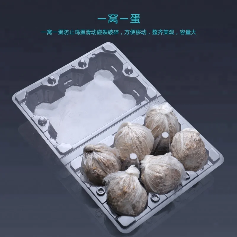 
Eco-friendly customized wholesale disposable plastic duck egg tray/box/carton 