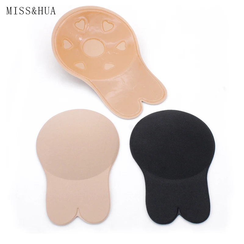 
Reusable Push Up Invisible Nipple Cover Strapless Lift Bra Silicone Rabbit Shape Nipple Sticker 