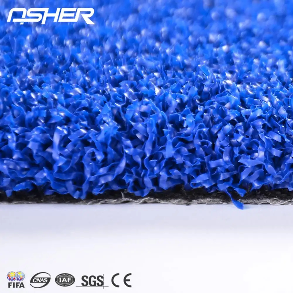 

ASHER 13 mm blue color artificial grass for hockey sport