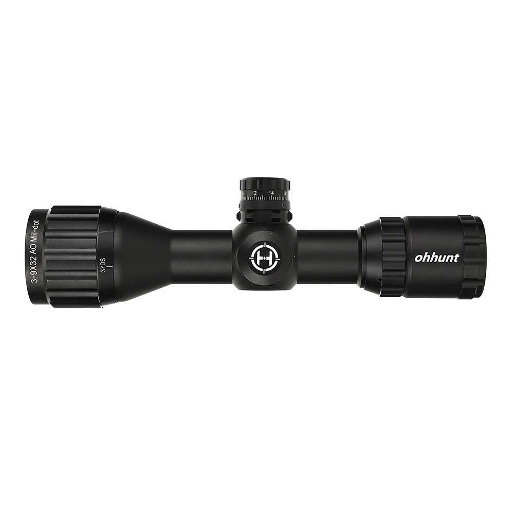 Ohhunt 39x32 Ao Compact Scope 1/2 Half Mil Dot Reticle Turrets Locking
