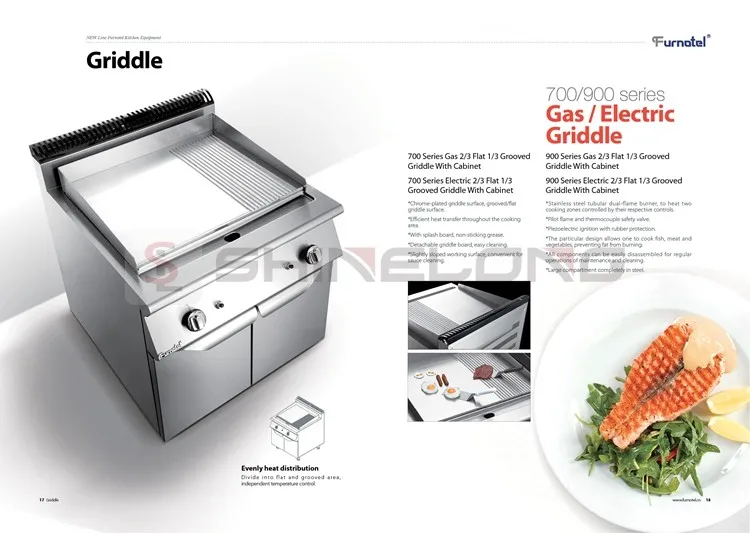 Commercial 900 Series 4 Burner Cooking Gas/electric Cooking Equipment