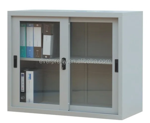 Modern Stainless Steel File Medical Glass Small Cabinet with Glass Doors