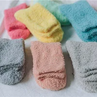 

Women Cozy Soft Cashmere Socks Spring Winter Warm Sleep Bed Socks Floor Home Fluffy Socks Coral velvet Warmer Christmas gift