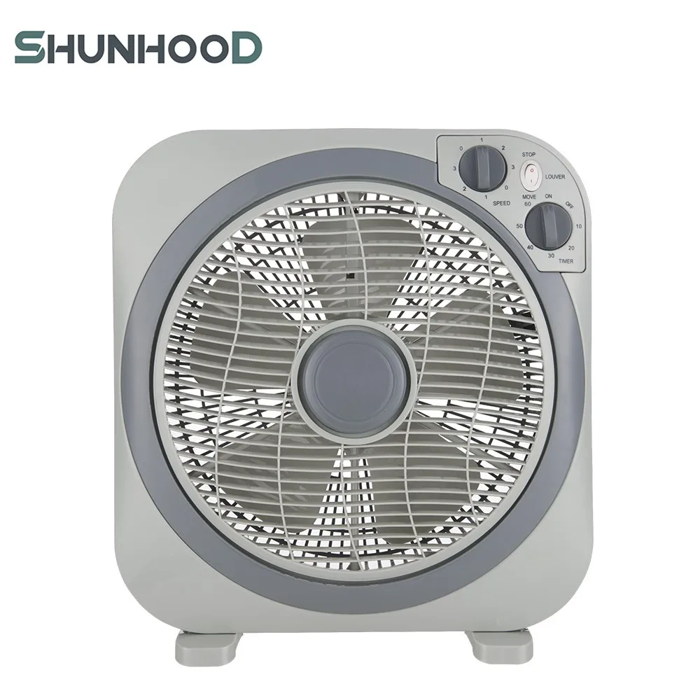 12 Inch (30cm) Box Fan Air Circulator Fan In New Design With Rotary Switch And Timer Function