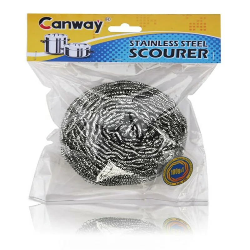 

good quality raw material stainless steel scrubber scourer ball