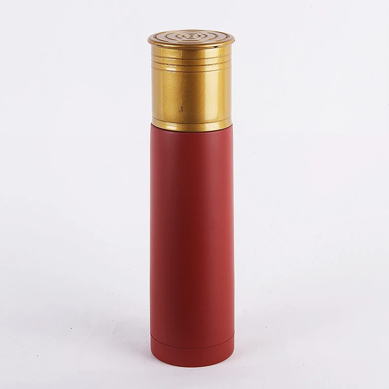 

750ml SHOT GUN SHELL THERMOS, stainless steel vacuum flask,12 Gauge Insulated Hunting Bottle Shots hell Thermos Bottle with Lid