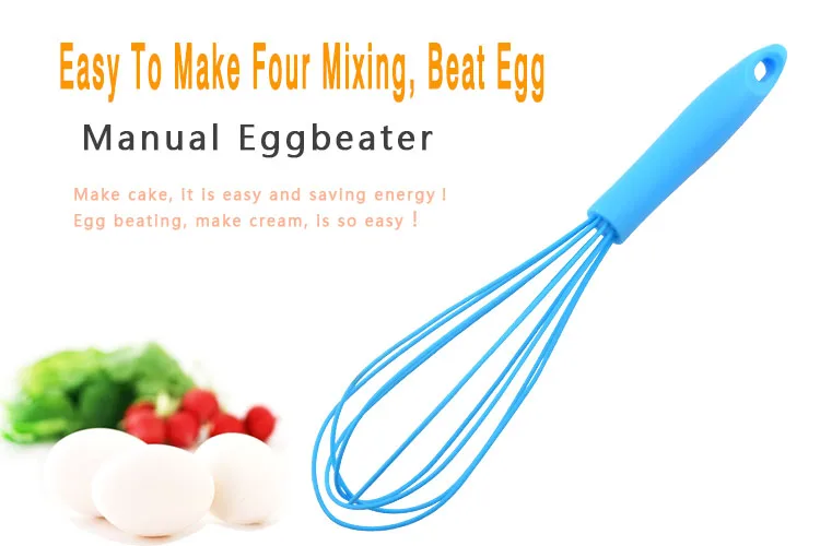 Bule Color Kitchen Lively and Bright Egg Whisk