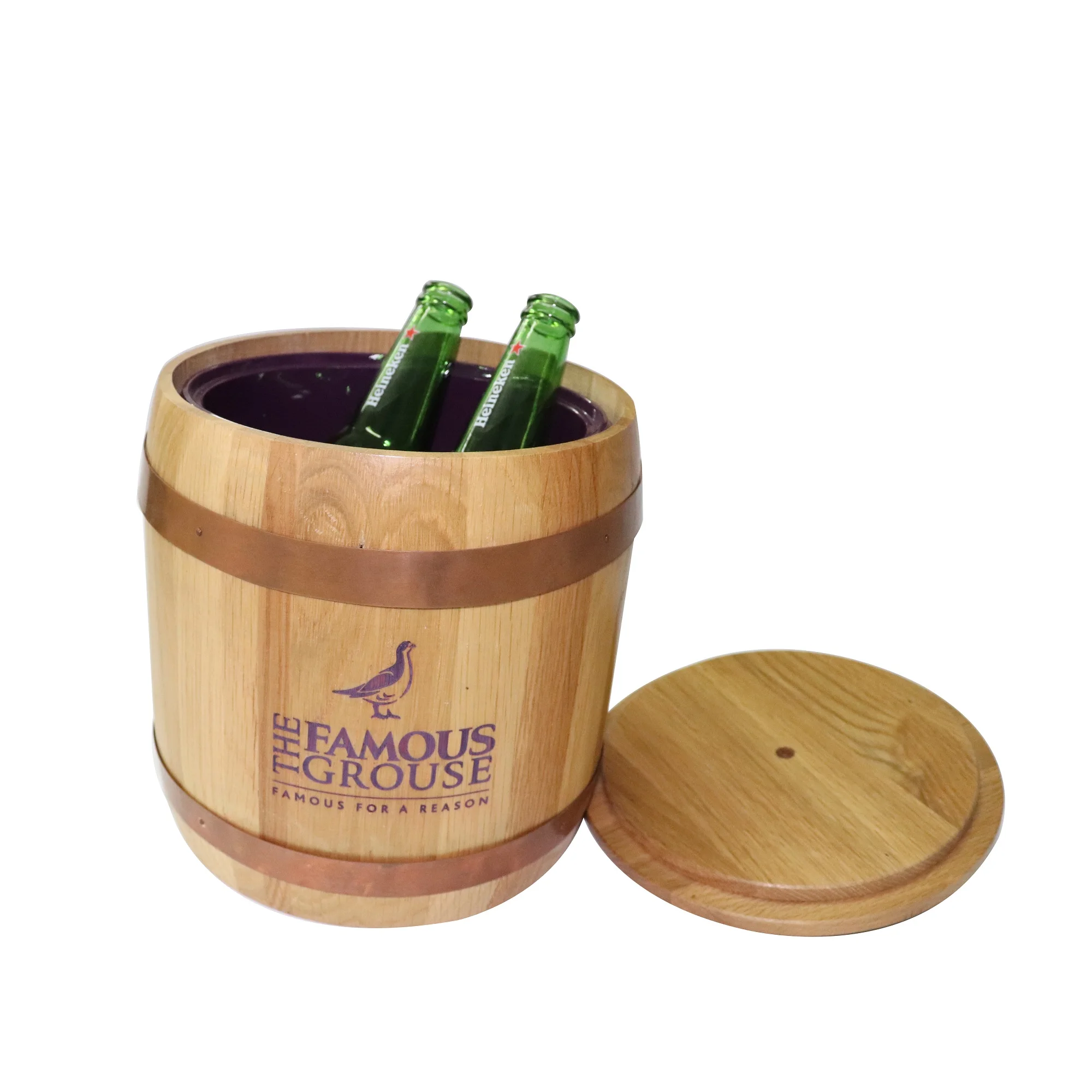Glenlivet Malibu Campo Made Bar Wood Ice Barrel Cooler/promotional Wine